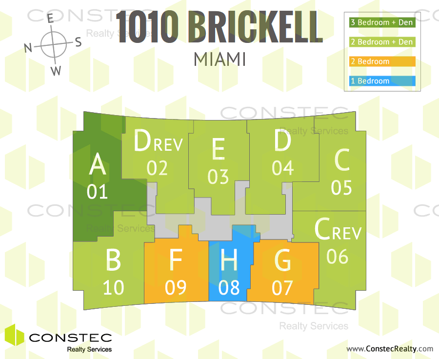 1010 Brickell Site/Key Plan