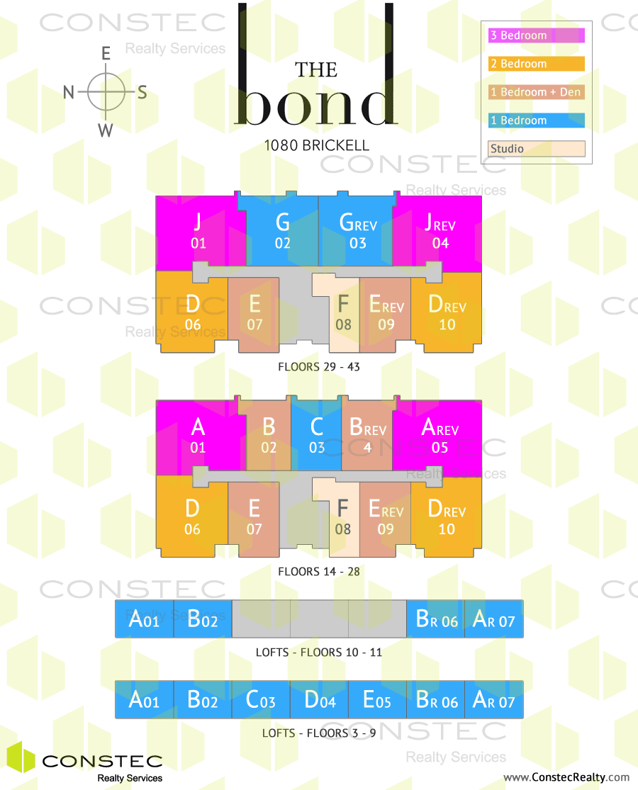 The Bond at Brickell Site/Key Plan