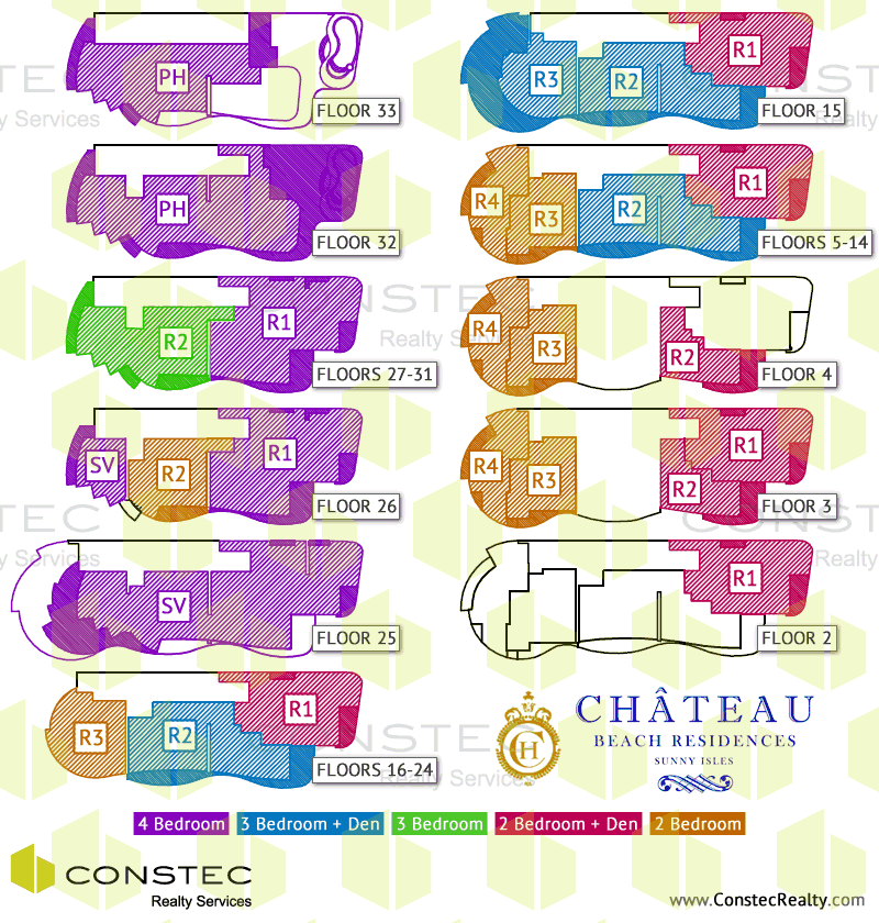 Chateau Beach Residences Site/Key Plan