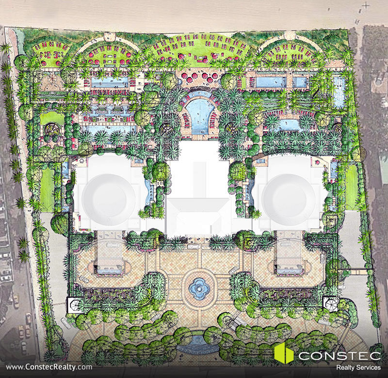 The Estates at Acqualina Site/Key Plan