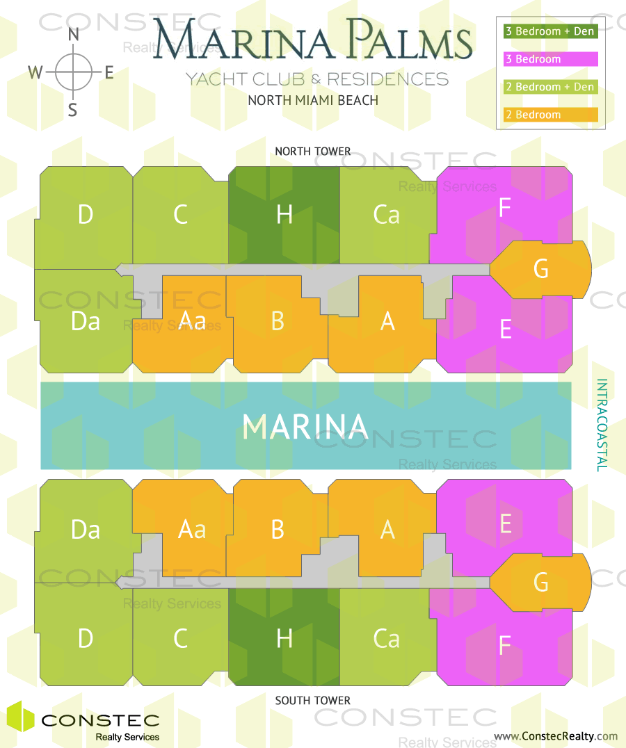 Marina Palms Site/Key Plan