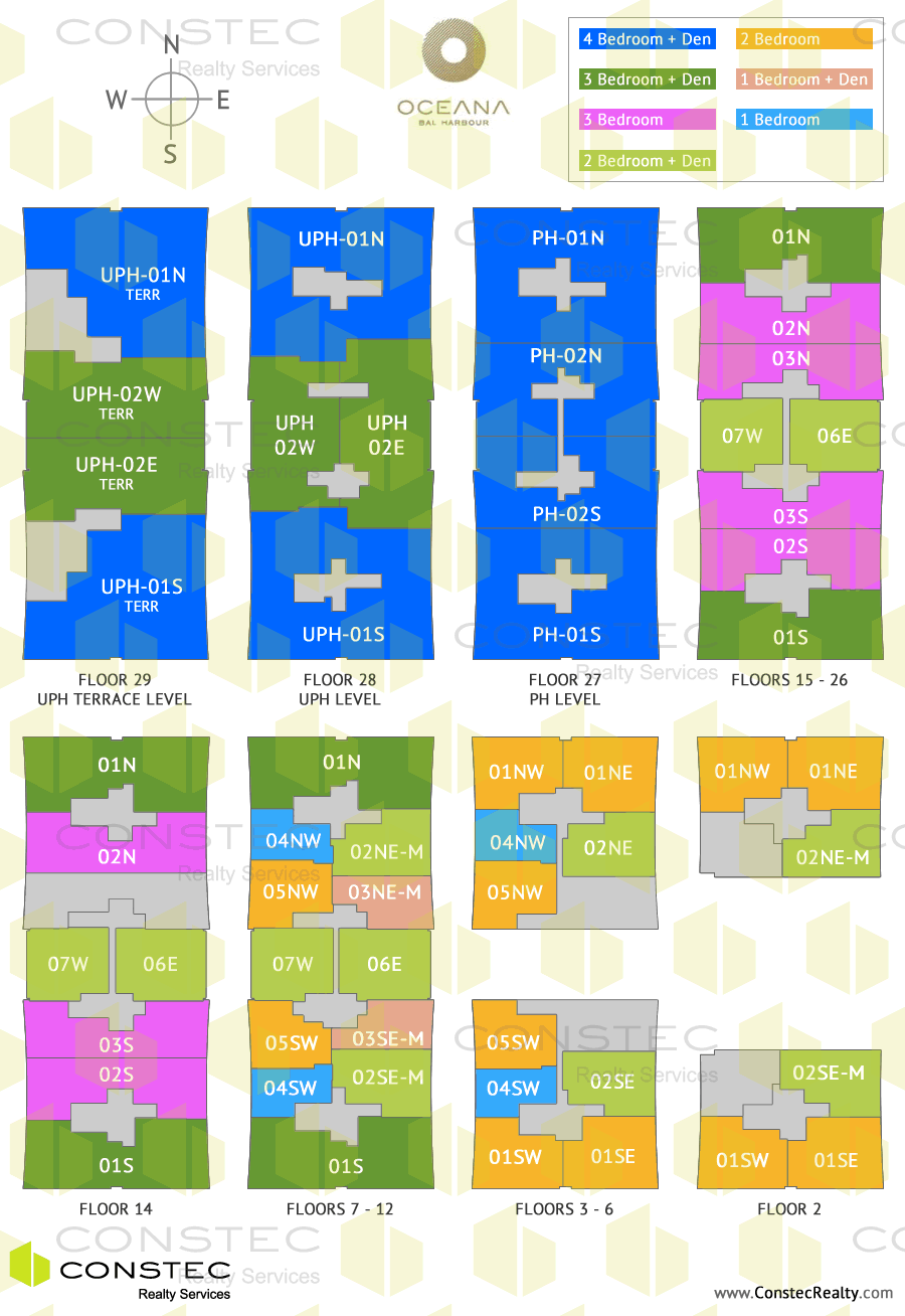 Oceana Bal Harbour Site/Key Plan