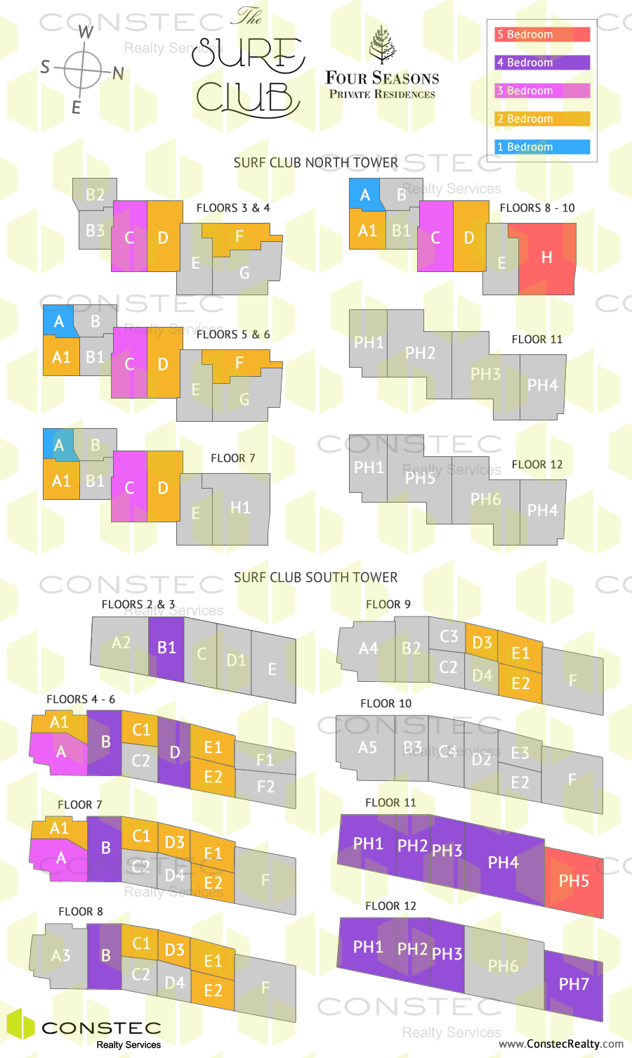 Surf Club Four Seasons Site/Key Plan