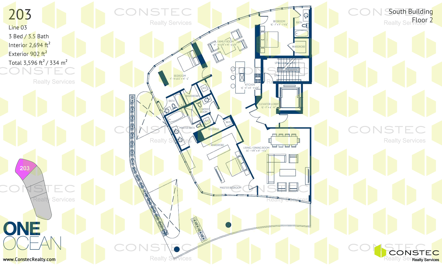 One Ocean South Beach Floor Plans