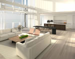 Edition Residences - Rendering of Living Area