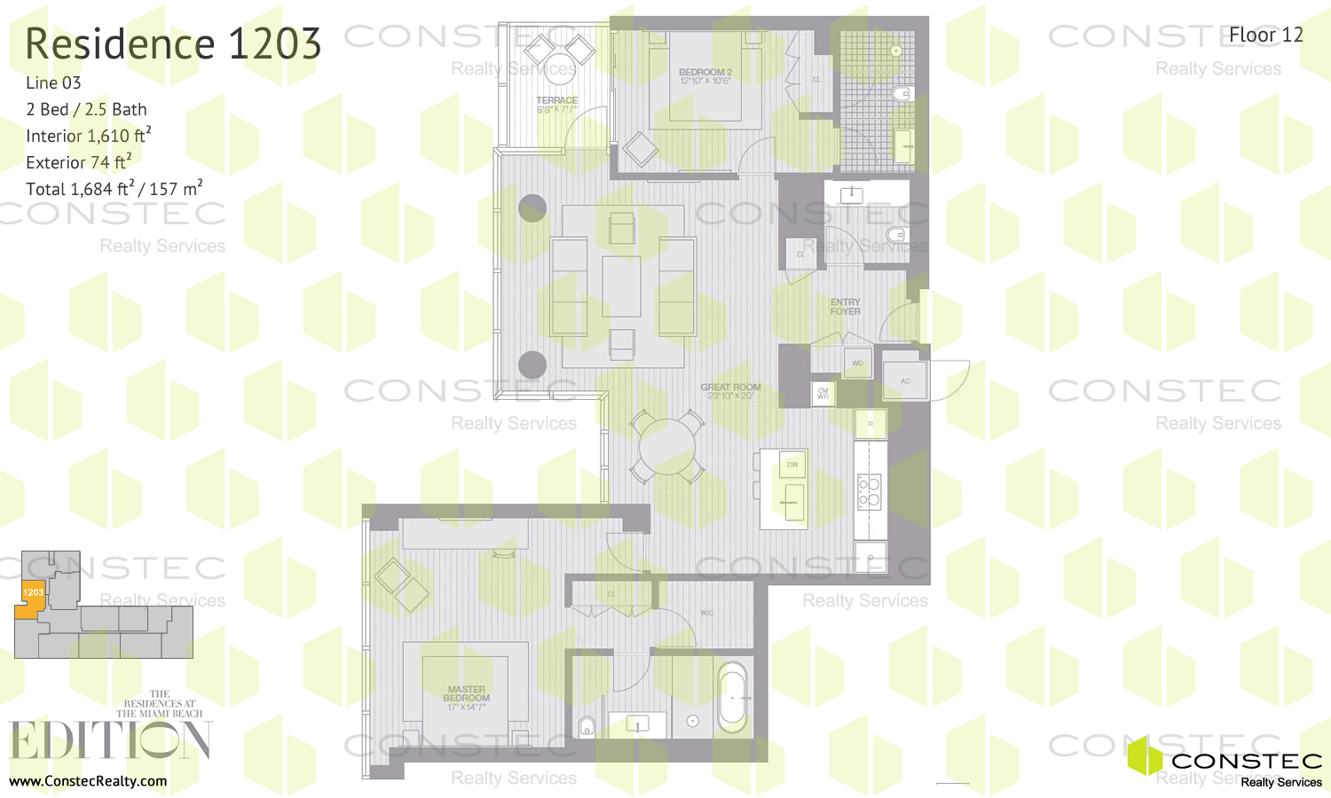 the residences at the miami beach edition floor plans